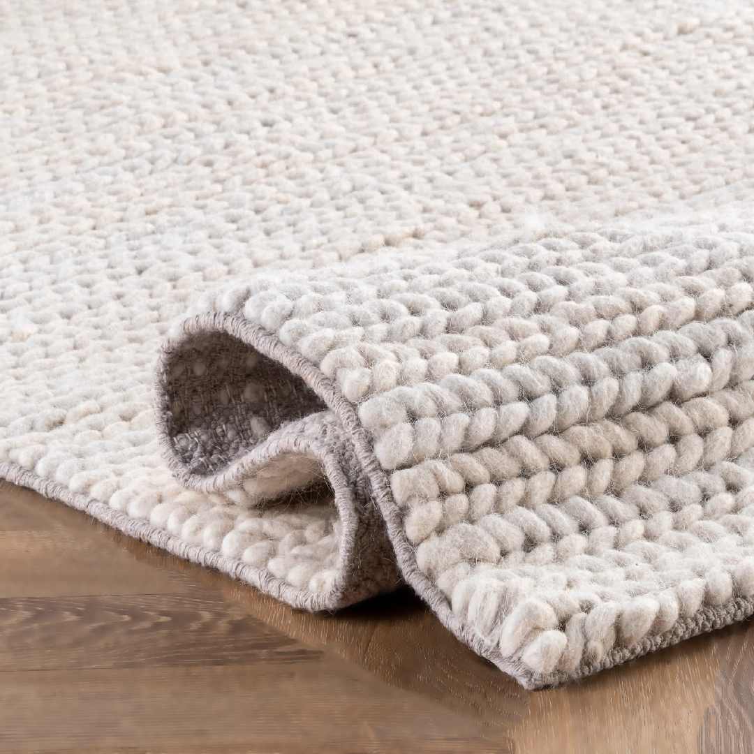 White Braided Rugs | Chunky Handwoven Rugs Online